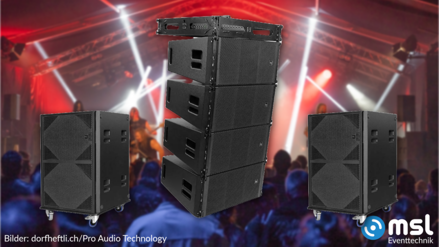 Neu im Mietpark: Noch mehr Grossbeschallung mit ProAudio Technology