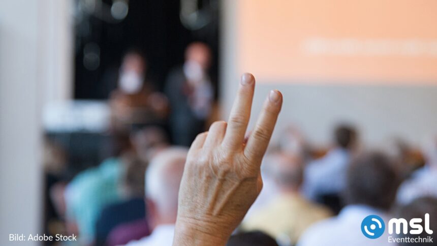 Technik für die Gemeindeversammlung: MSL im Dienst der Demokratie