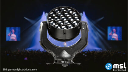 GLP Movinglight Wash Impression X5 Lichtshow bei MSL Eventtechnik